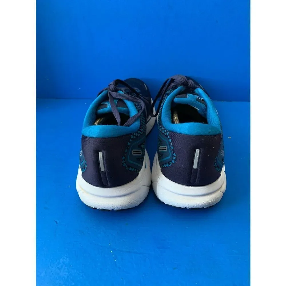 Brooks Ghost 14 Men’s Size 12.5 Med Running Shoes 1103691D190 White/Gray/Navy
